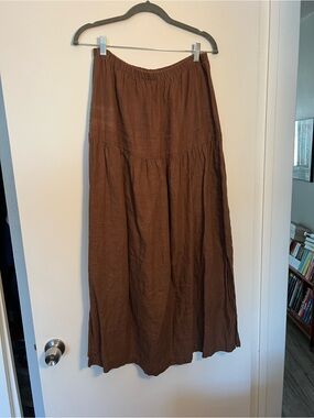 Whimsy + Row Millie Skirt in Brown